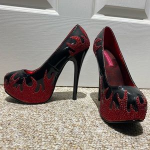 Size 6 Platform Stiletto Flames